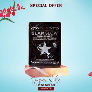 Glamglow Bubblesheet Oxygenating Deep Cleanse Mask By Glamglow for Women - 1 Pc